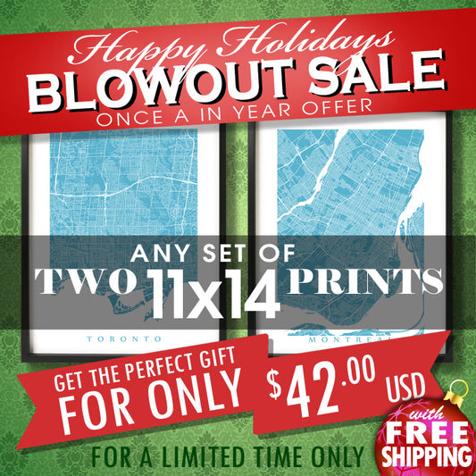 Christmas Sale - Two 11x14 Prints