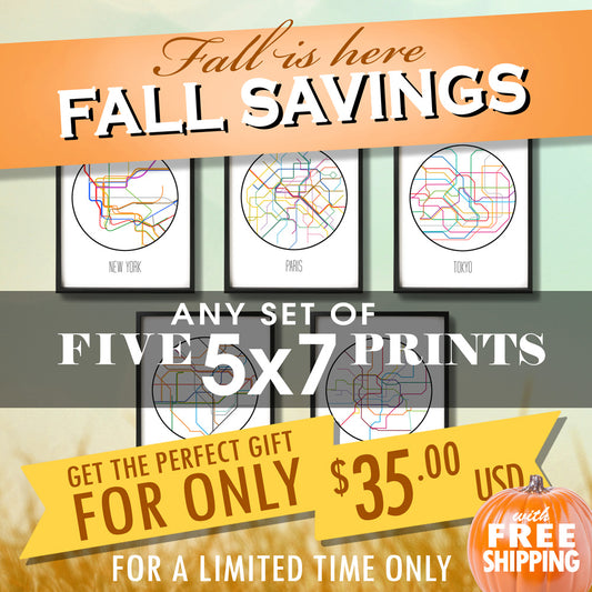 Fall Sale - Five 5x7 Prints