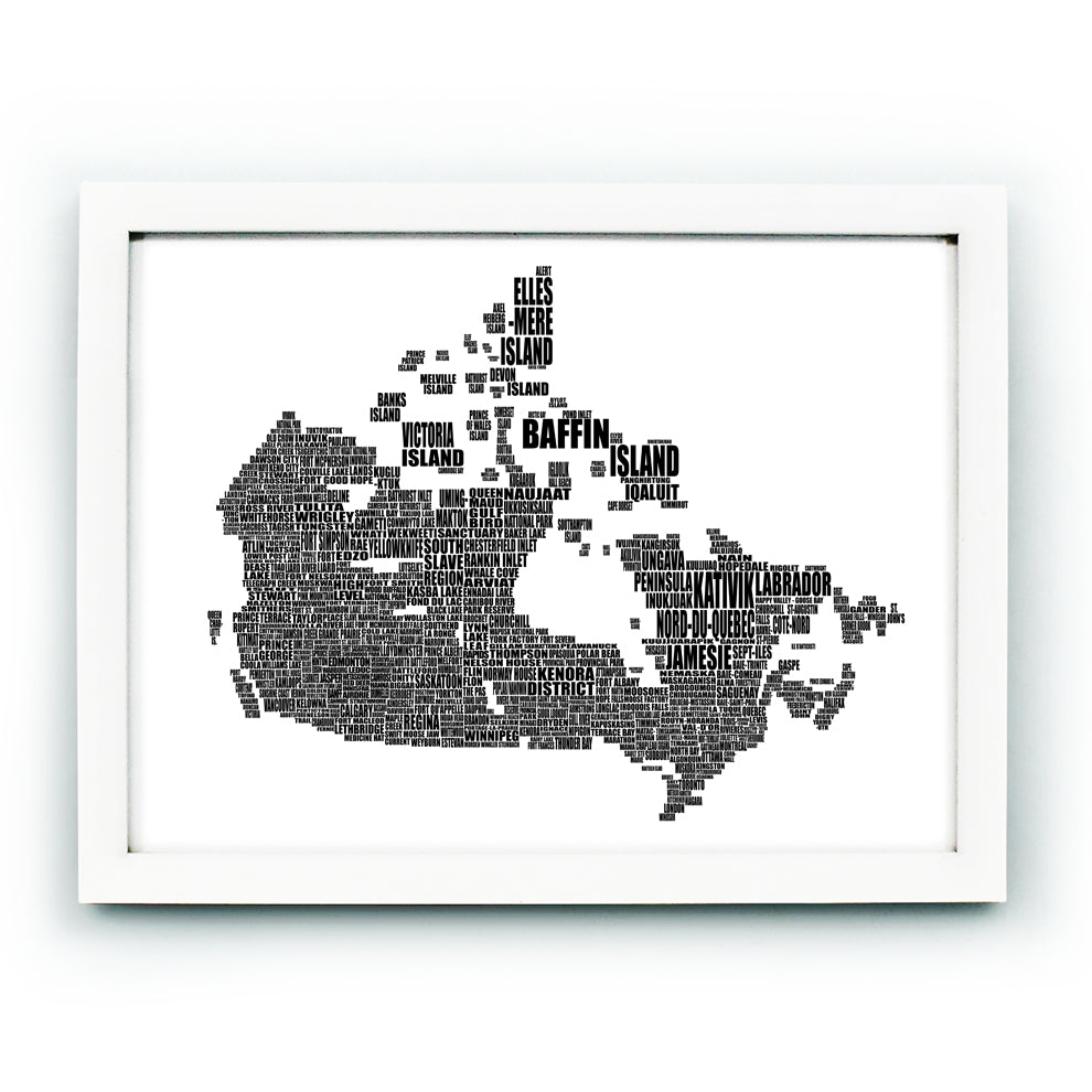 Kanada Typografie