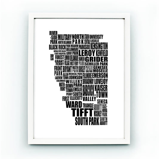 Buffalo Typografie Nachbarschaft