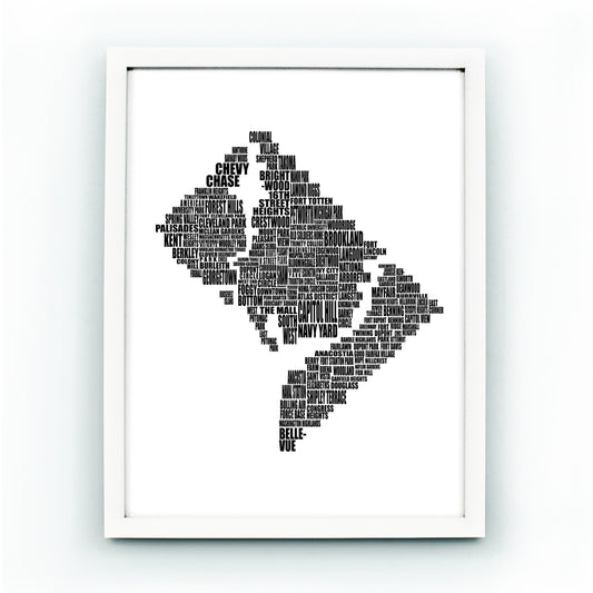 Typografie der Stadtteile von Washington DC