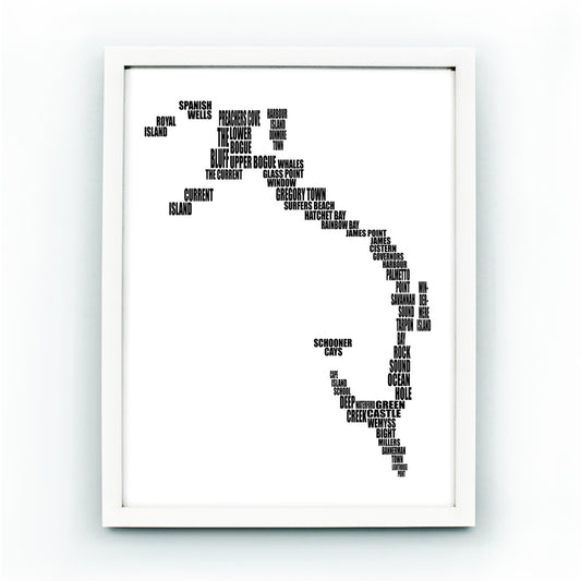 Tipografía de la isla de Eleuthera