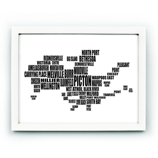 Prince Edward County Typografie