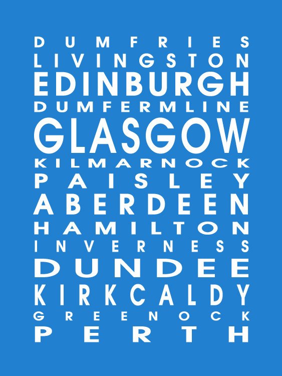 Rollo de autobús de Escocia