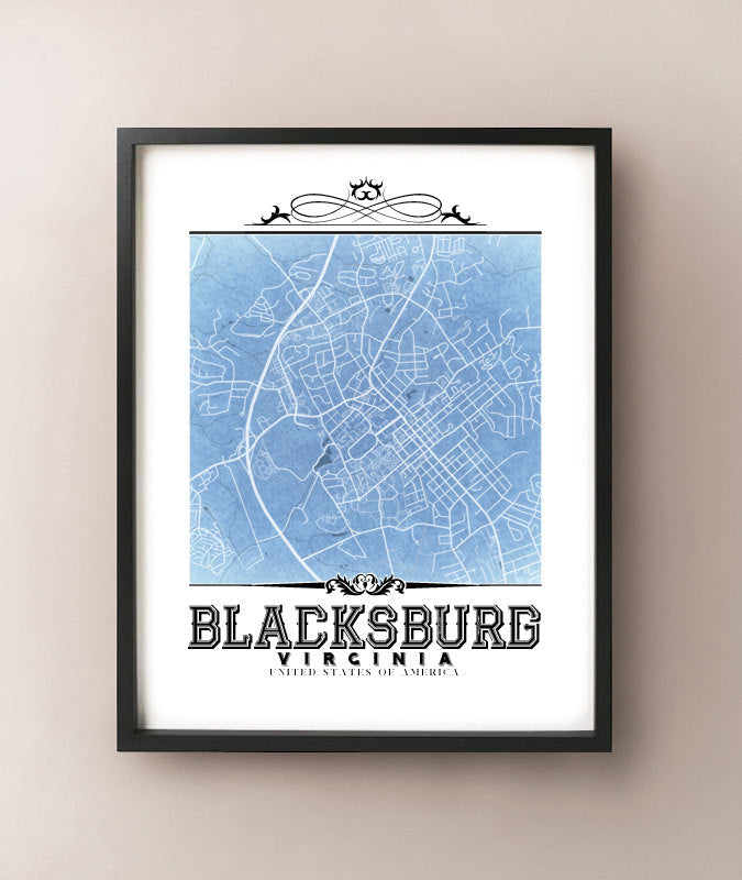 Plano vintage de Blacksburg