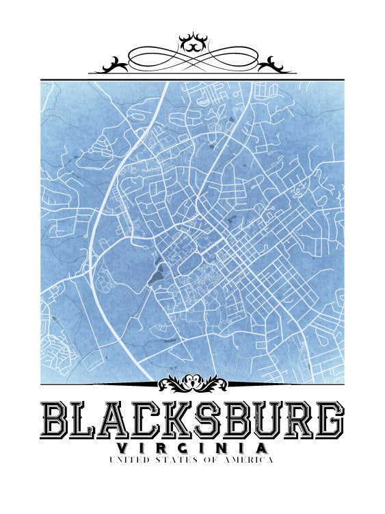 Plano vintage de Blacksburg