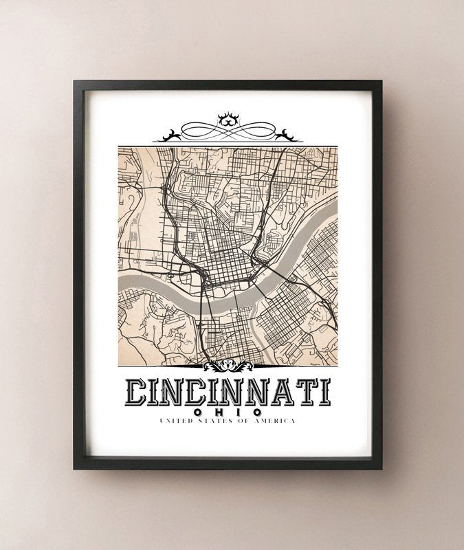 Cincinnati Vintage Sepia