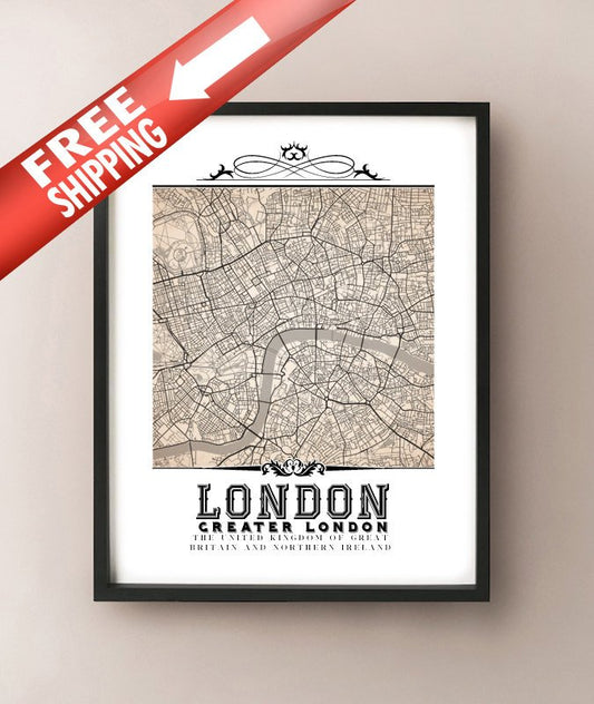 Londres Vintage Sepia