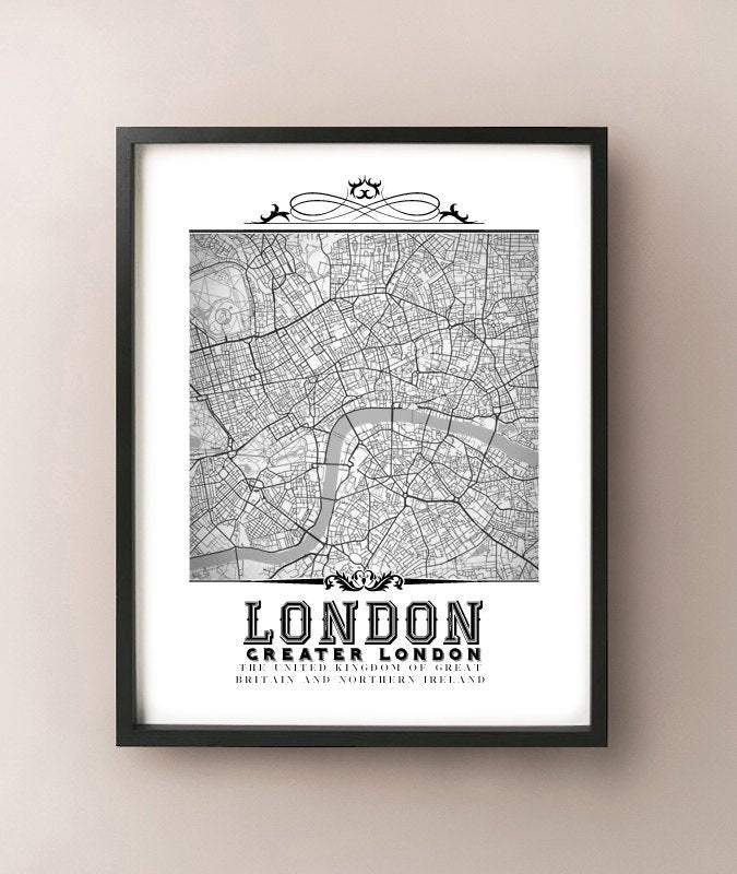 Londres vintage en blanco y negro