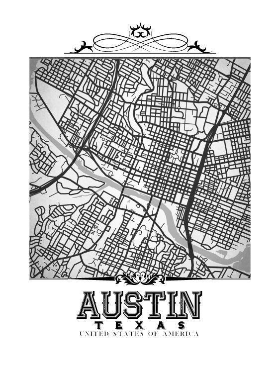 Austin vintage en blanco y negro