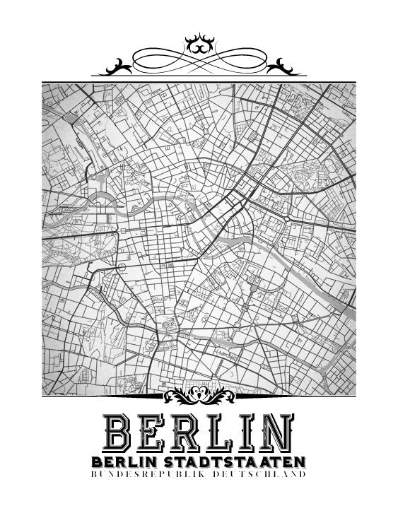 Berlín vintage en blanco y negro