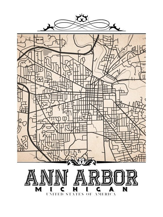 Ann Arbor Vintage Sepia