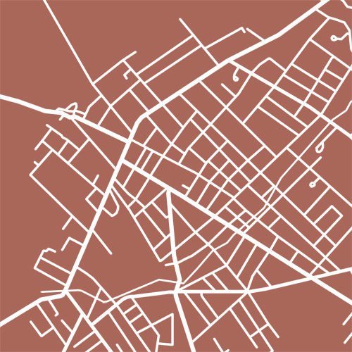 Detail from map of Amherst, Nova Scotia by CartoCreative