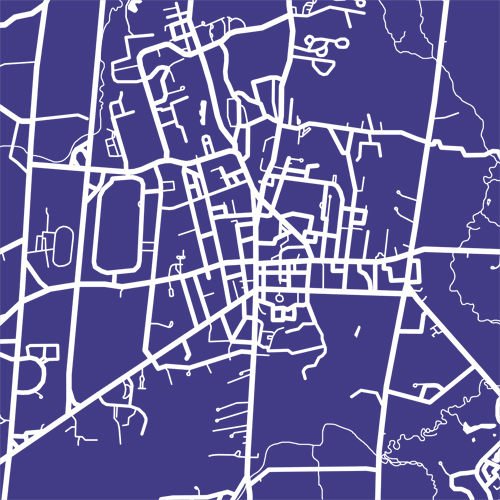 Detail from map of Amherst, Massachusetts by CartoCreative