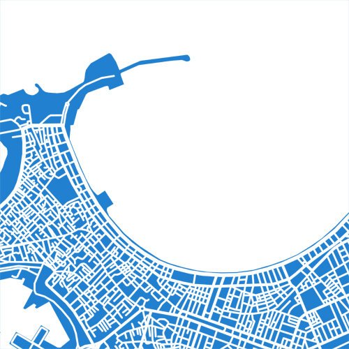 Detail from map of Alexandria, Egypt by CartoCreative