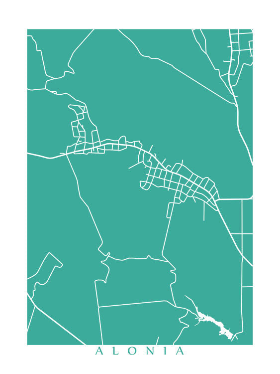 Map of Alonia, Greece by CartoCreative