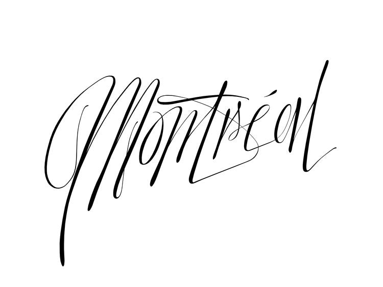 Montréal Calligraphy
