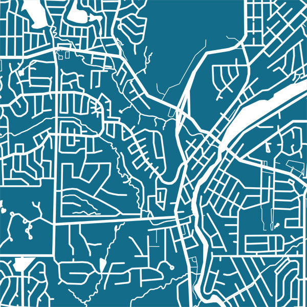 Detail from map of Algonquin, Illinois by CartoCreative