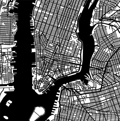 Ciudad de Nueva York en blanco y negro