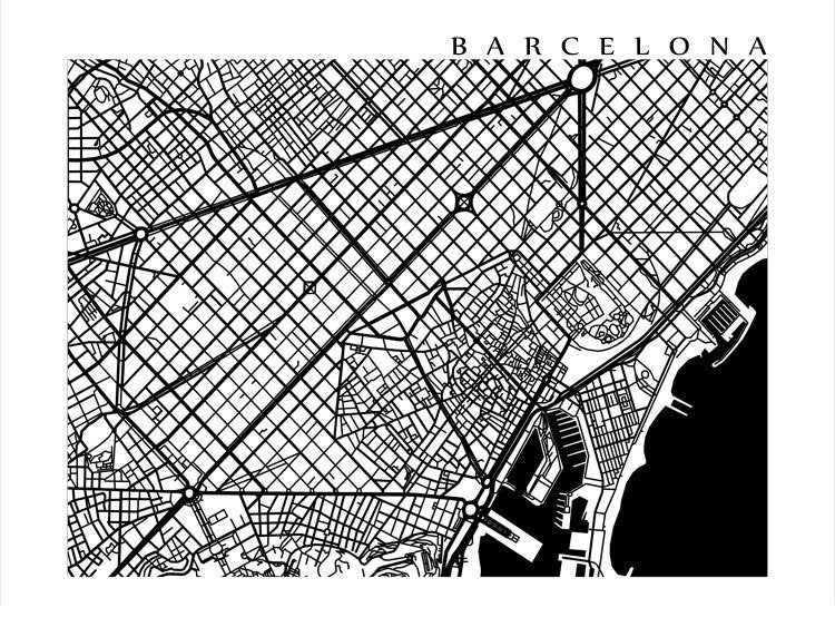 Barcelona B&W
