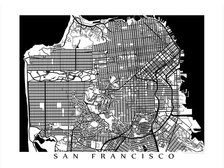 San Francisco, California, en blanco y negro