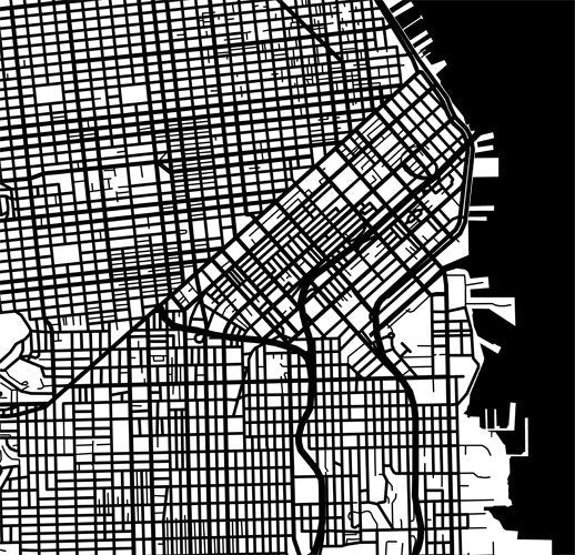 San Francisco, California, en blanco y negro