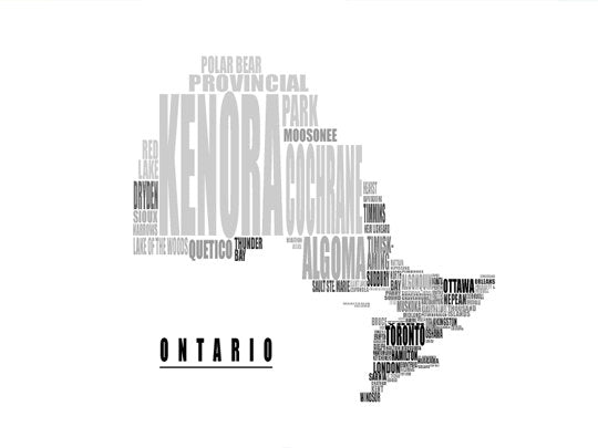 Tipografía Ontario