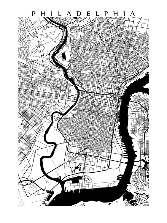 Filadelfia, Pensilvania, en blanco y negro