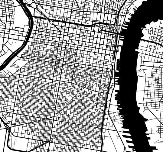 Filadelfia, Pensilvania, en blanco y negro