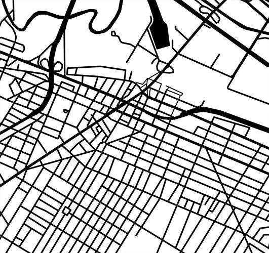 Utica, Nueva York, blanco y negro