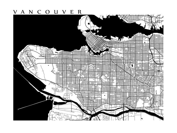 Vancouver, BC en blanco y negro
