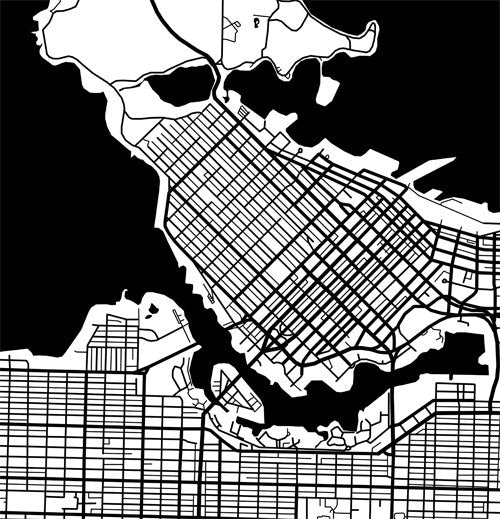 Vancouver, BC en blanco y negro