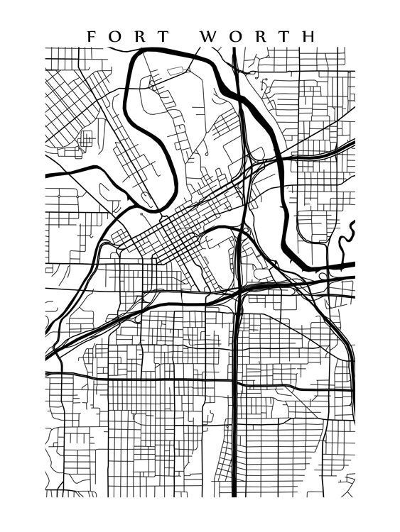 Fort Worth, TX B&W