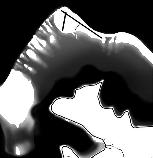Bora Bora en blanco y negro