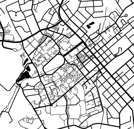 Blacksburg, Virginia, blanco y negro
