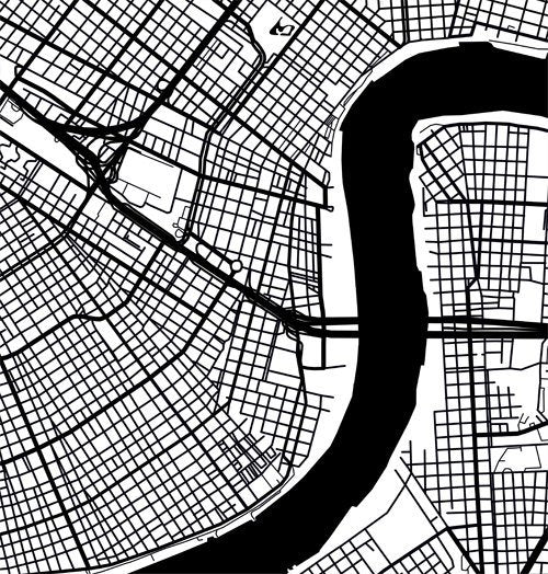 New Orleans, LA B&W