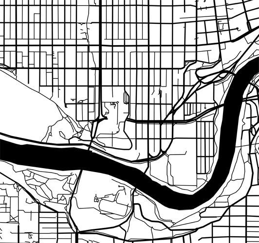 Edmonton, AB B&W