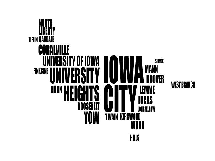 Iowa City Typography