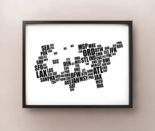Typografie der US-Flughäfen