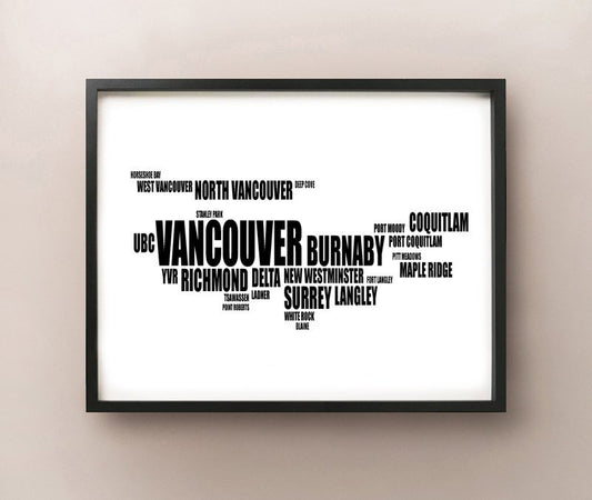 Vancouver Typografie