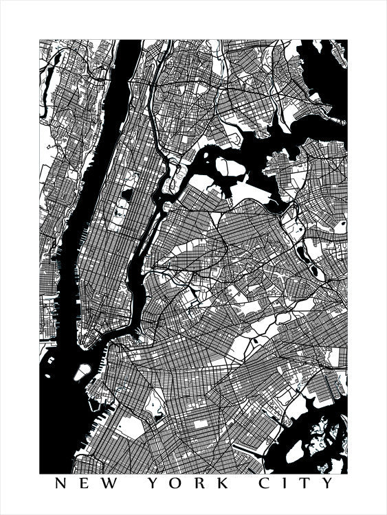 Ciudad de Nueva York en blanco y negro
