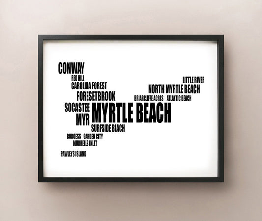 Myrtle Beach Typografie