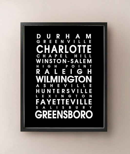Busfahrt durch North Carolina