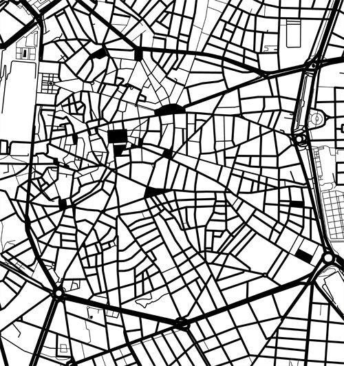 Madrid B&W