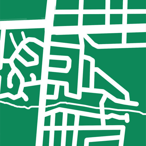 Detail from map of Alliston, Ontario by CartoCreative