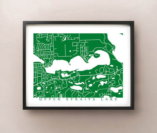 Lago Upper Straits, Michigan, EE.UU.