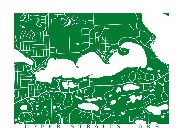 Lago Upper Straits, Michigan, EE.UU.