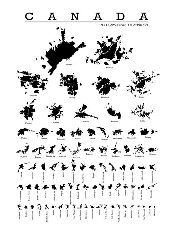 Silueta de ciudades de Canadá