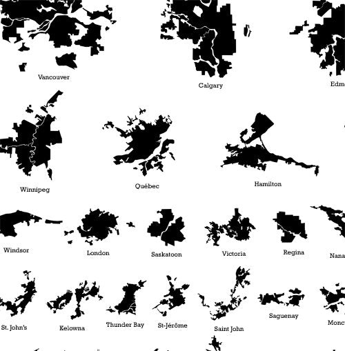 Silueta de ciudades de Canadá