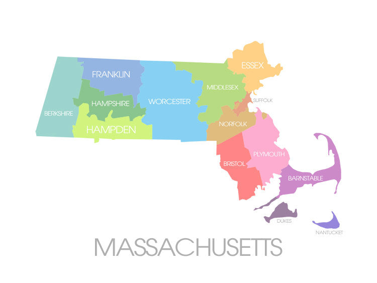 Massachusetts Multicolor